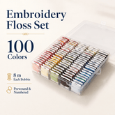 Prewound Embroidery Floss Organizer Set – 50/100 Colors - Moss Mend