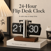 StillTime 24-Hour Flip Desk Clock - Moss Mend