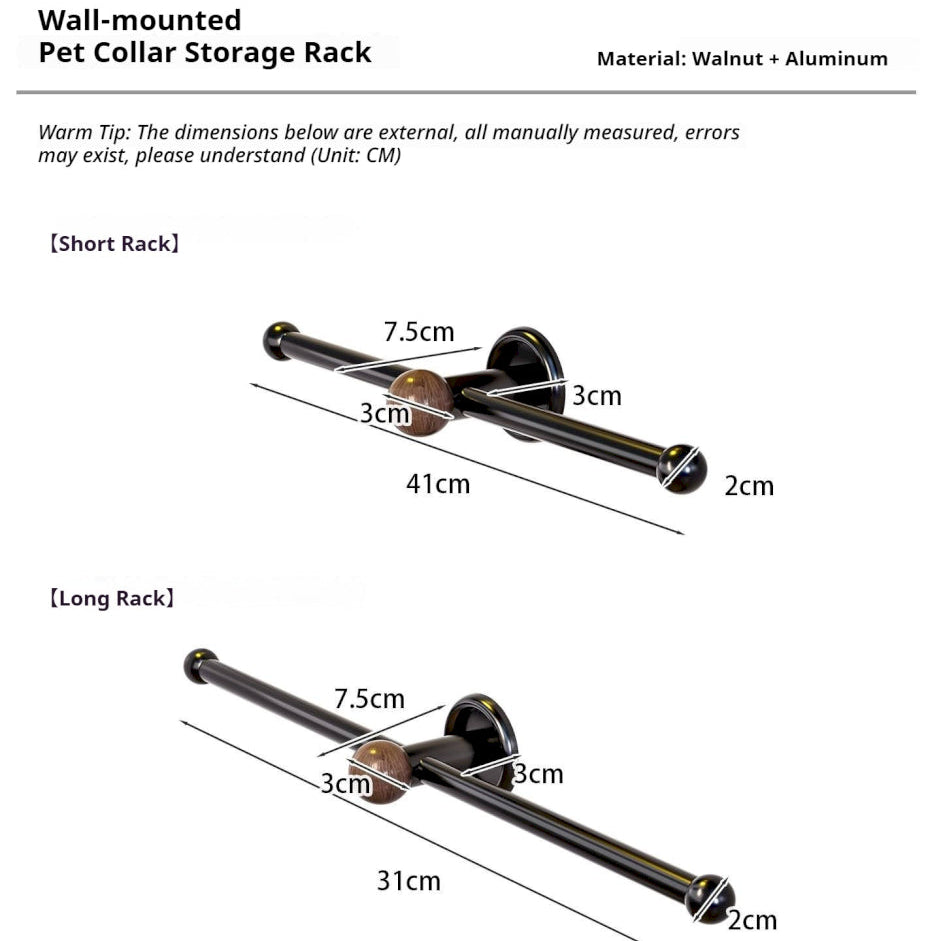No-Drill Dog Leash Organizer Rack