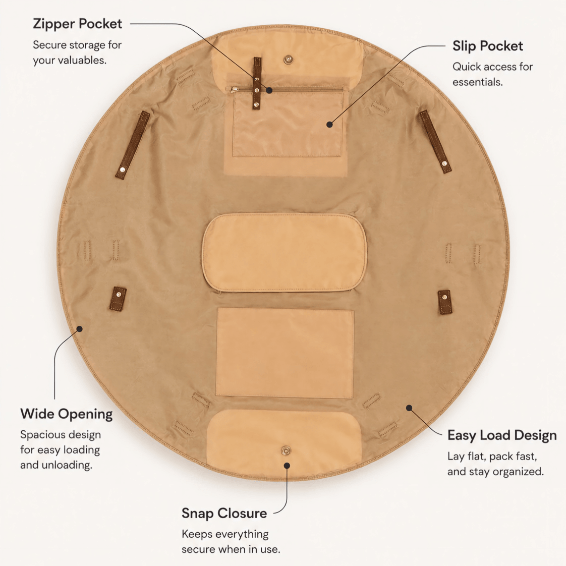FlatPack Market Tote – Lay-Flat Grocery & Picnic Bag - Moss Mend