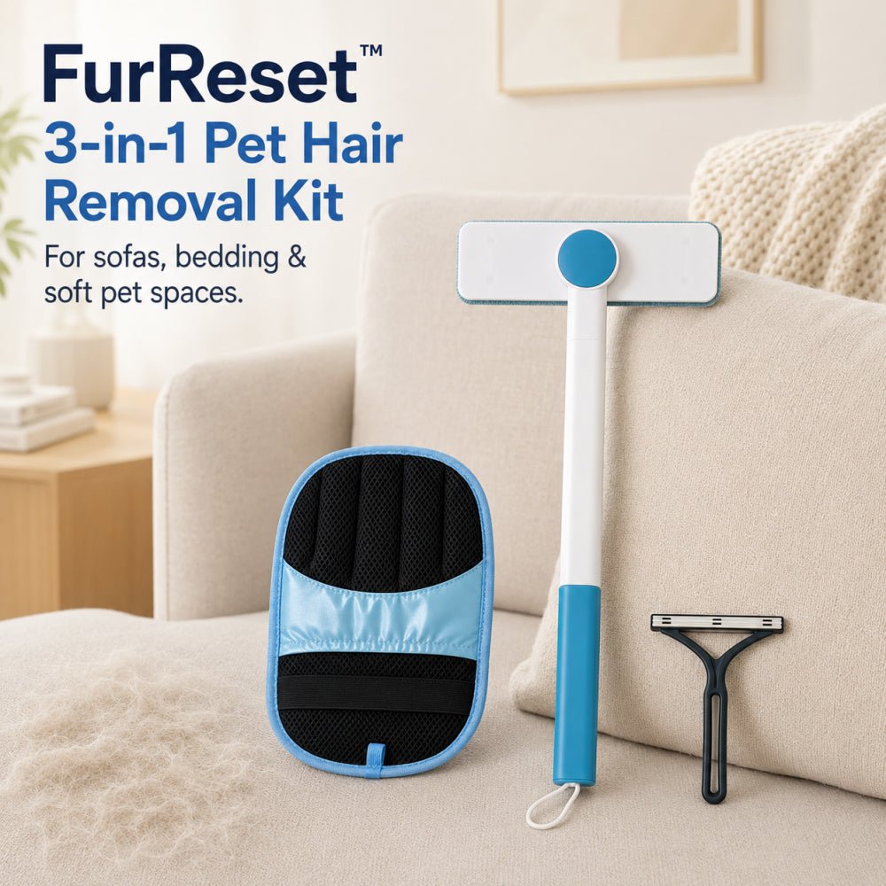FurReset™ 3-in-1 Pet Hair Removal Kit - Moss Mend