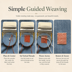 MendWeave Visible Mending Loom Kit - Moss Mend