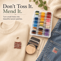 MendWeave Visible Mending Loom Kit - Moss Mend