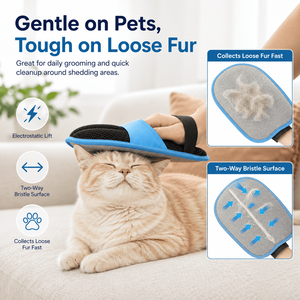 MossMend Reusable Pet Hair Remover Glove - Moss Mend