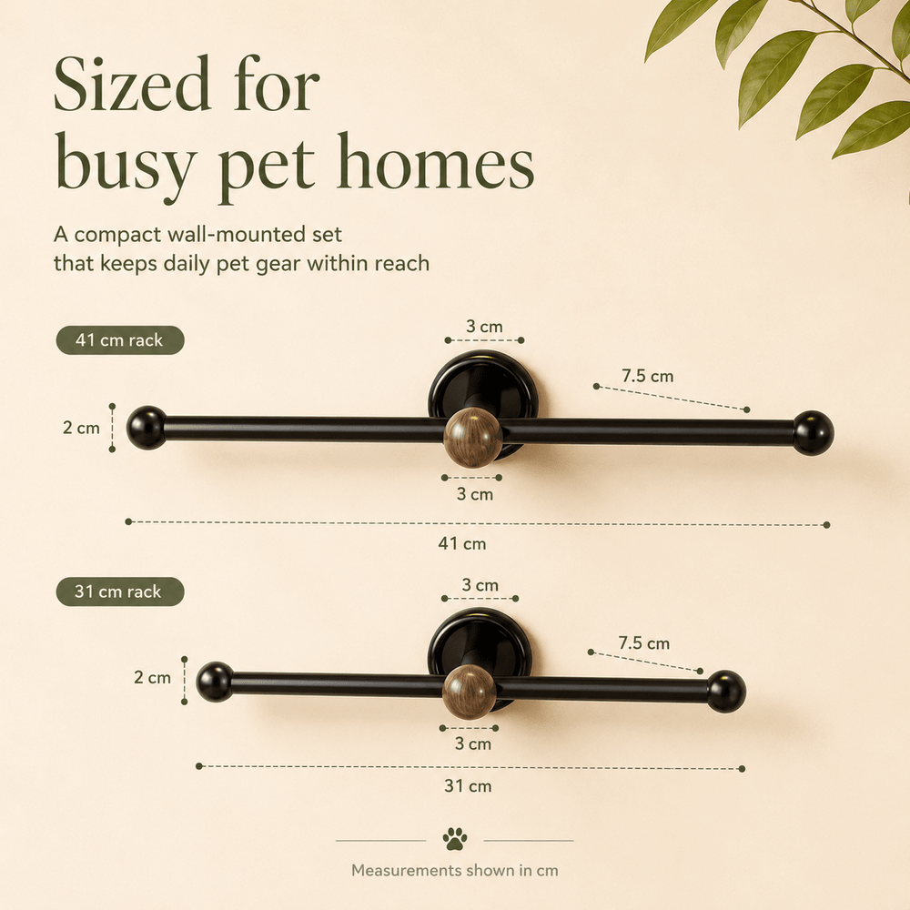 PawNest Pet Leash & Collar Organizer - Moss Mend