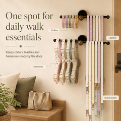 PawNest Pet Leash & Collar Organizer - Moss Mend