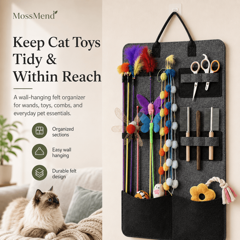 TidyTail Cat Wand Organizer - Moss Mend
