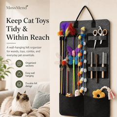 TidyTail Cat Wand Organizer - Moss Mend