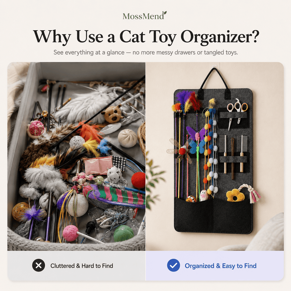 TidyTail Cat Wand Organizer - Moss Mend