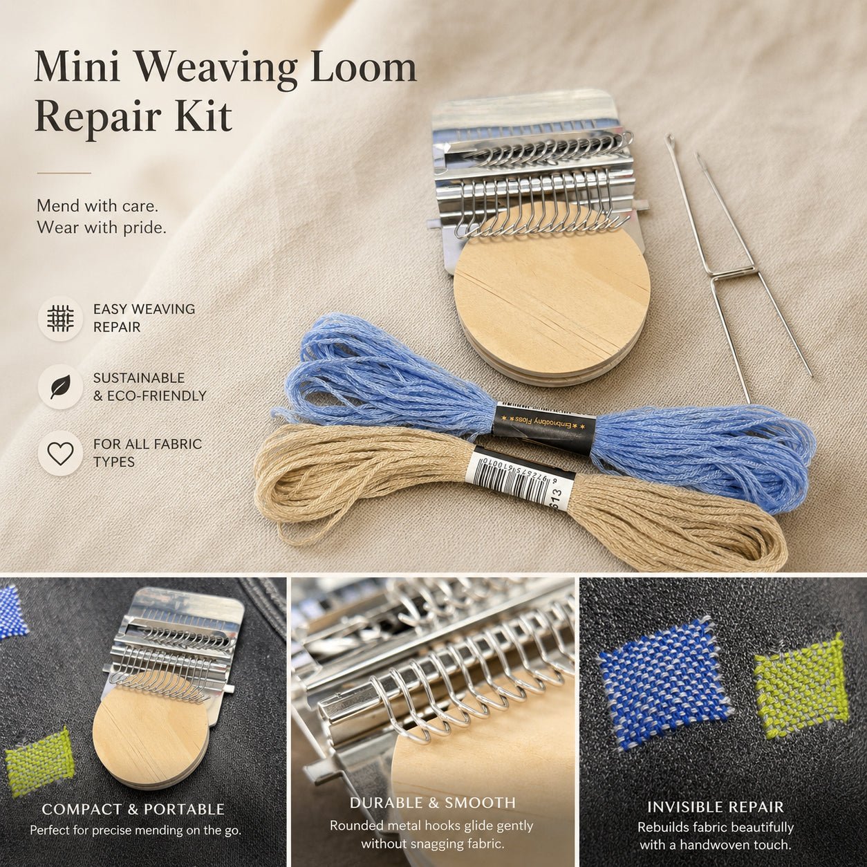 Turn torn clothes into wearable art - Moss Mend